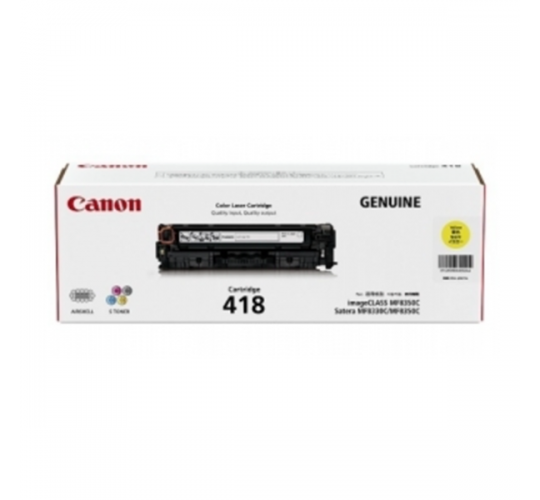 Canon - CRG418Y 黃色原裝碳粉盒